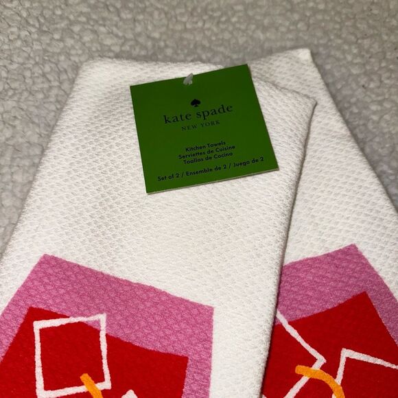 Kate Spade Summer Beverage Fruit Punch Dish Towels Set of 2 NWT - Picture 3 of 7